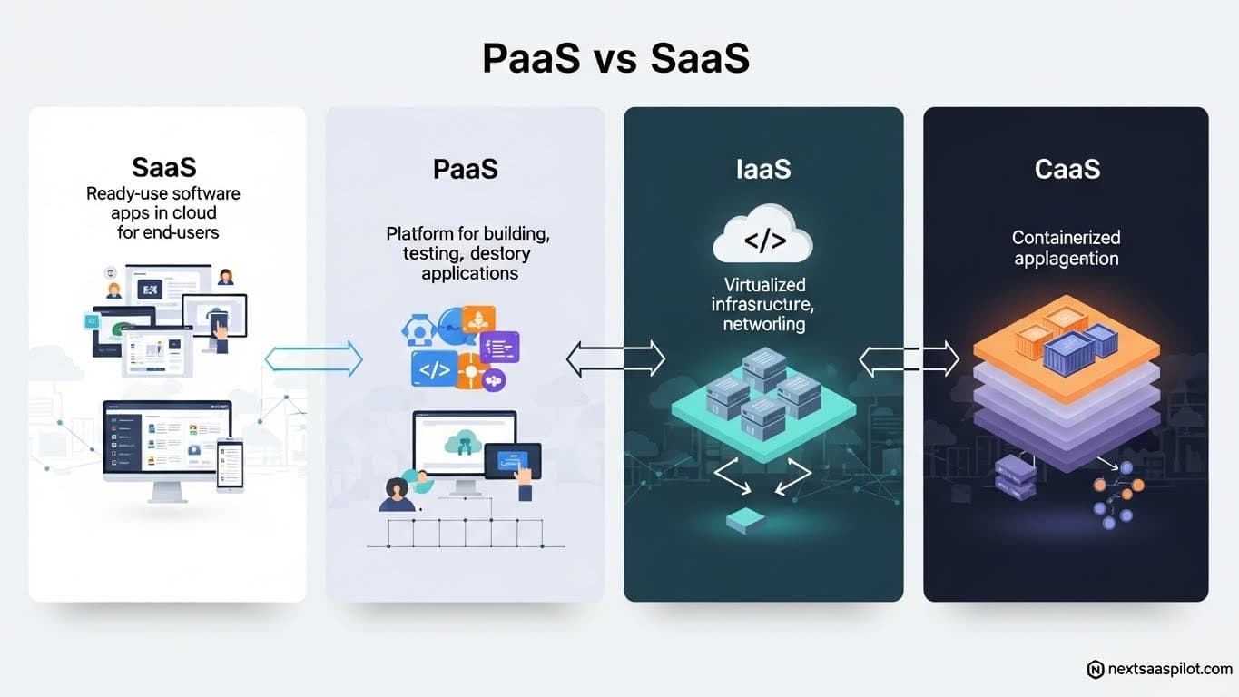 PaaS vs IaaS vs SaaS vs CaaS: Full Comparison